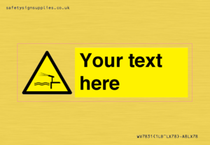 Custom warning water cannon